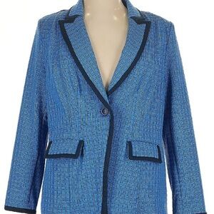 Women's Blue Blazer with Navy Trim